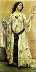 Portrait of Charlotte Berend in a White Dress by Lovis Corinth